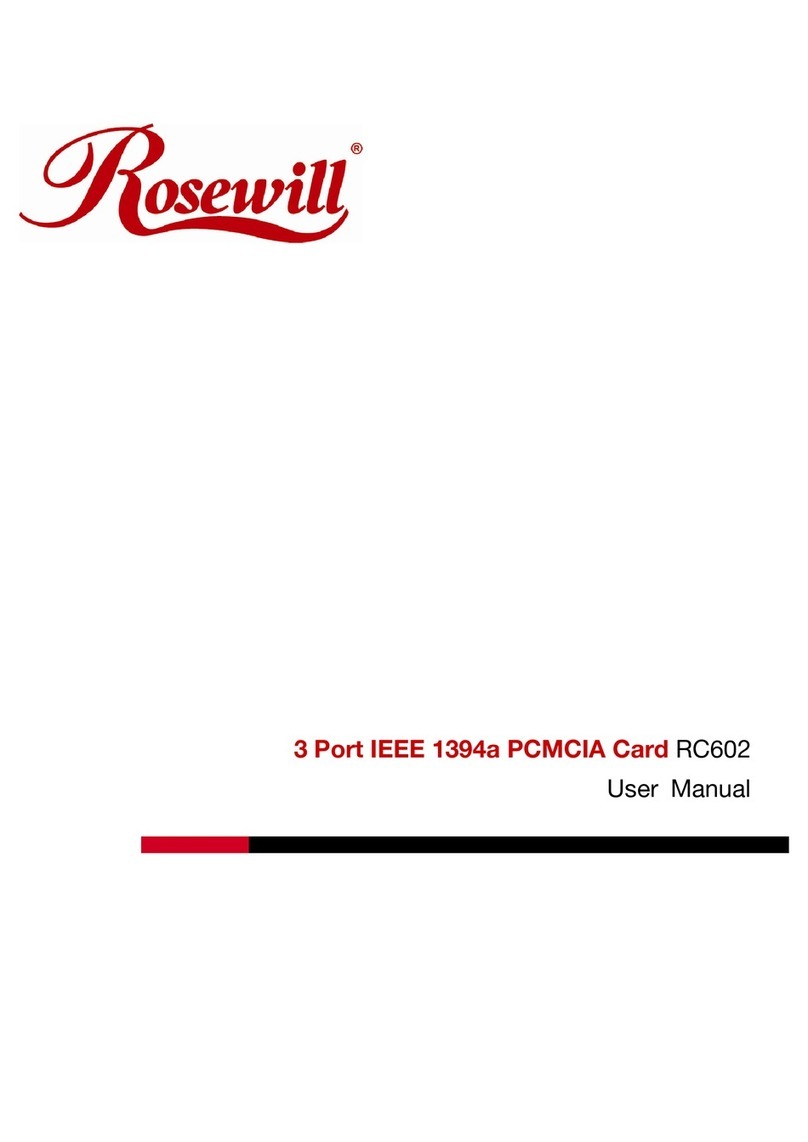 Rosewill RC602 Manual de usuario