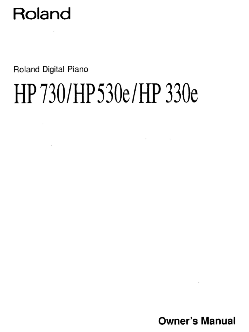 Roland HP 330e Manual de usuario Roland HP 330e Manual de usuario