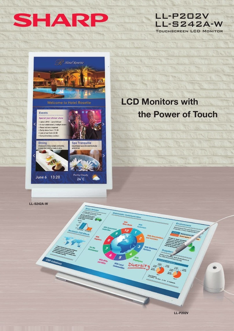 Sharp LL-P202V Manual de usuario