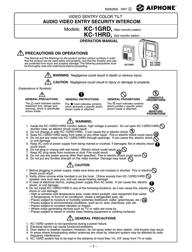 Aiphone KC-1GRD Manual de usuario Aiphone KC-1GRD Manual de usuario