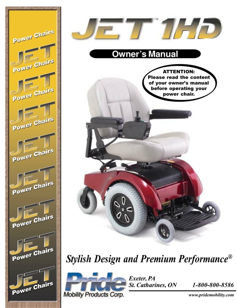 Pride Mobility JET 1HD Manual de usuario