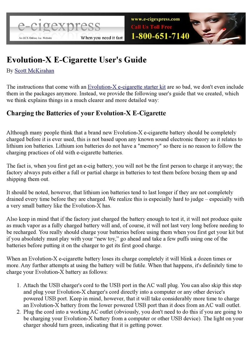 Evolution X Manual de usuario