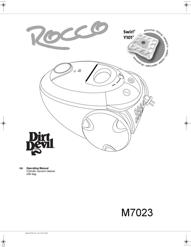 Dirt Devil Rocco Manual de usuario