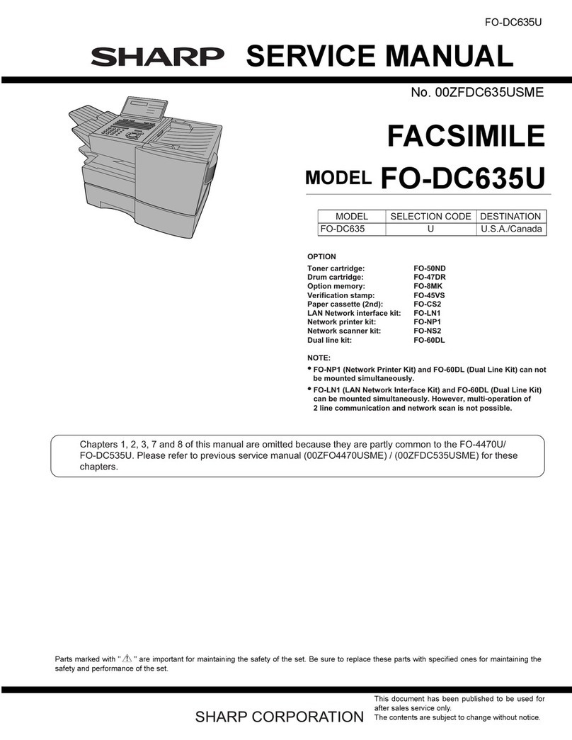 Sharp FO-DC635U Manual de usuario