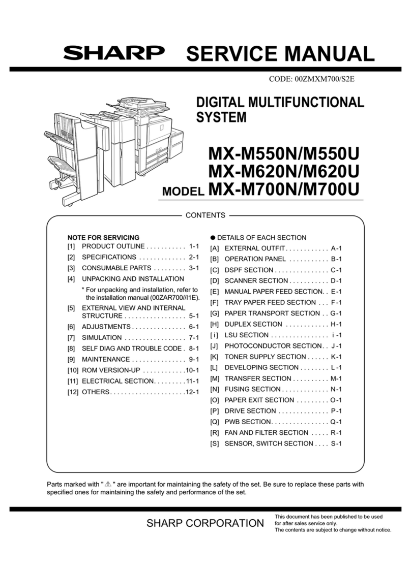 Sharp MX-M550U Manual de usuario
