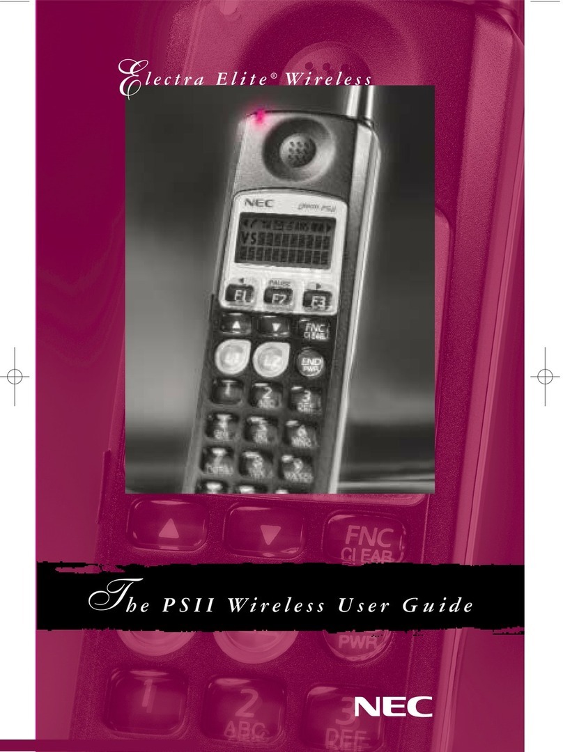 NEC PSII Manual de usuario NEC PSII Manual de usuario
