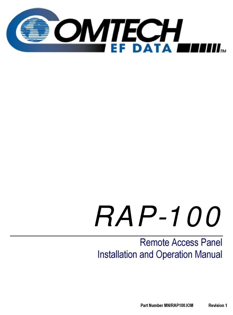 Comtech EF Data RAP-100 Manual de usuario