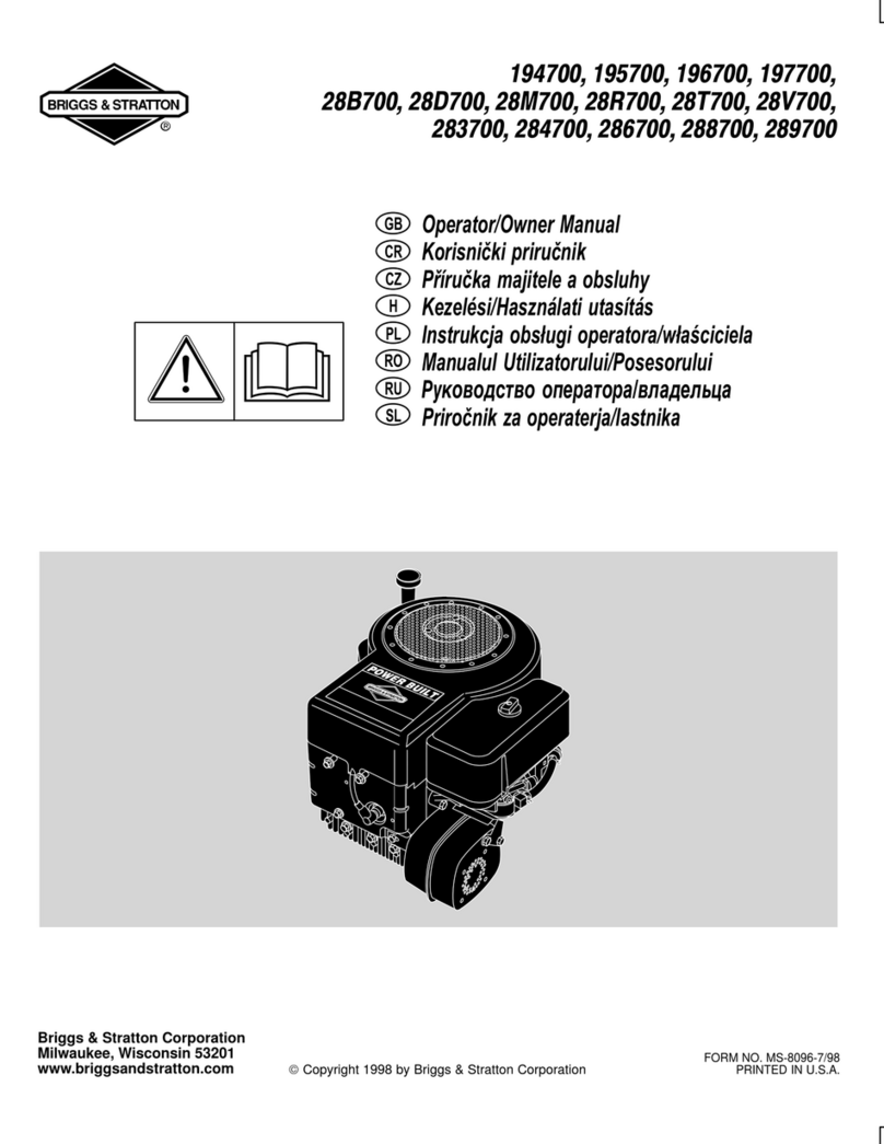 Briggs & Stratton 194700 Series Instrucciones de instalación