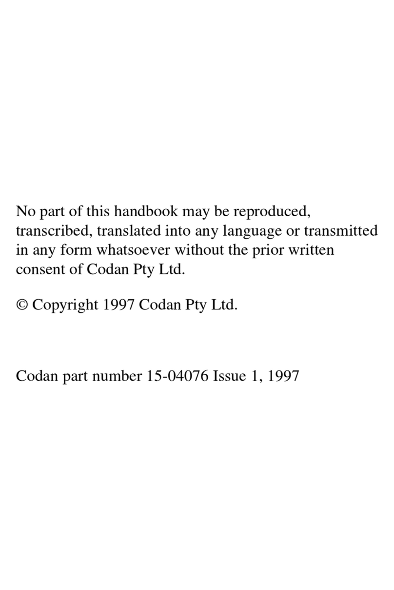 Codan HF SSB Manual de usuario