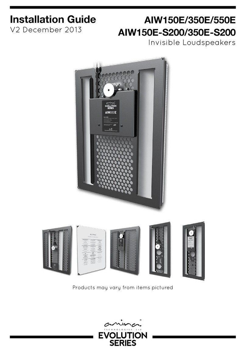 Amina Evolution AIW150E Manual de usuario