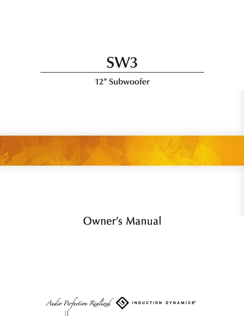 Induction Dynamics SW3 Manual de usuario
