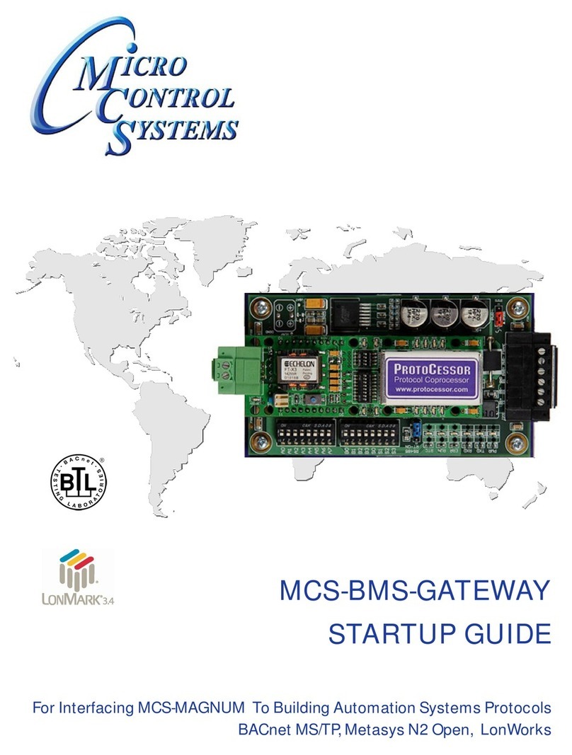 Micro control systems MCS-BMS-GATEWAY Guía del usuario
