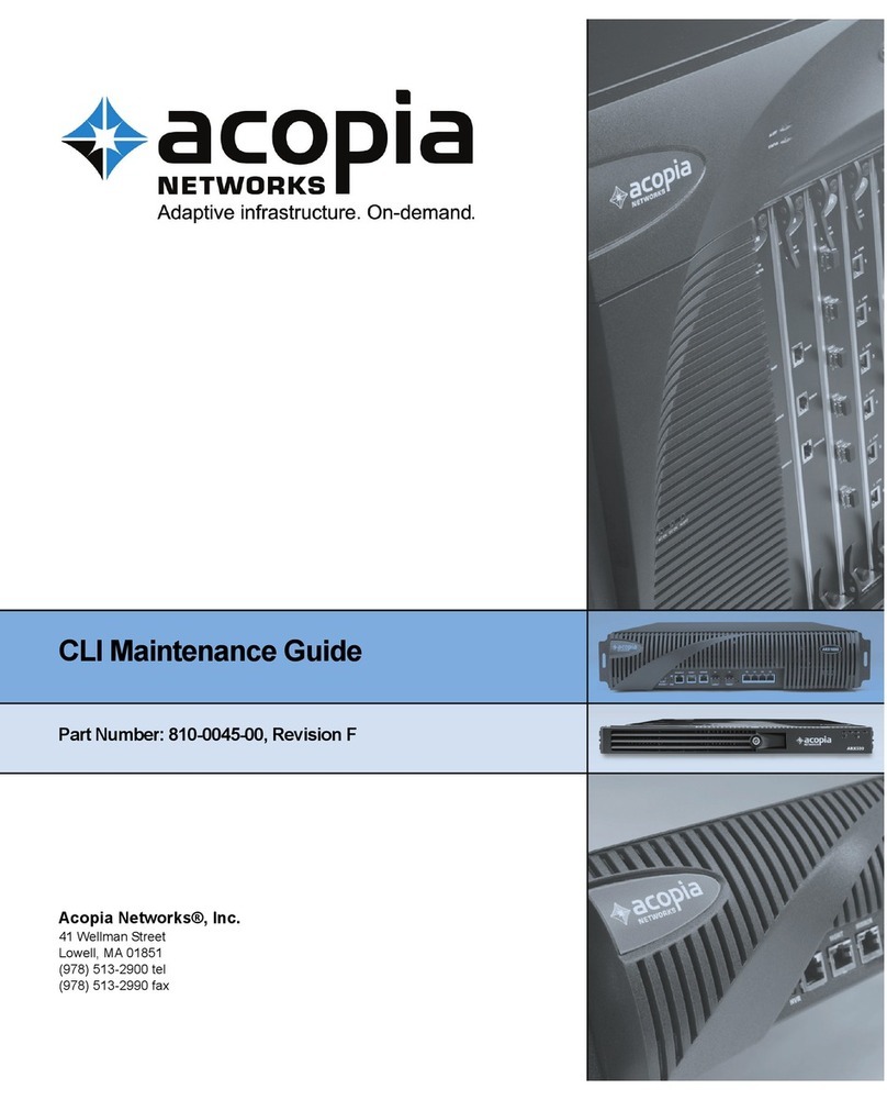 Acopia Adaptive Resource Switch Manual de funcionamiento