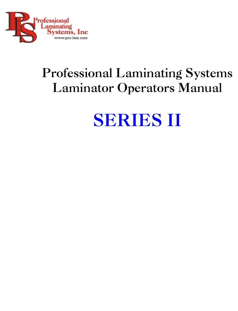 Professional Laminating Systems II Series Manual de usuario