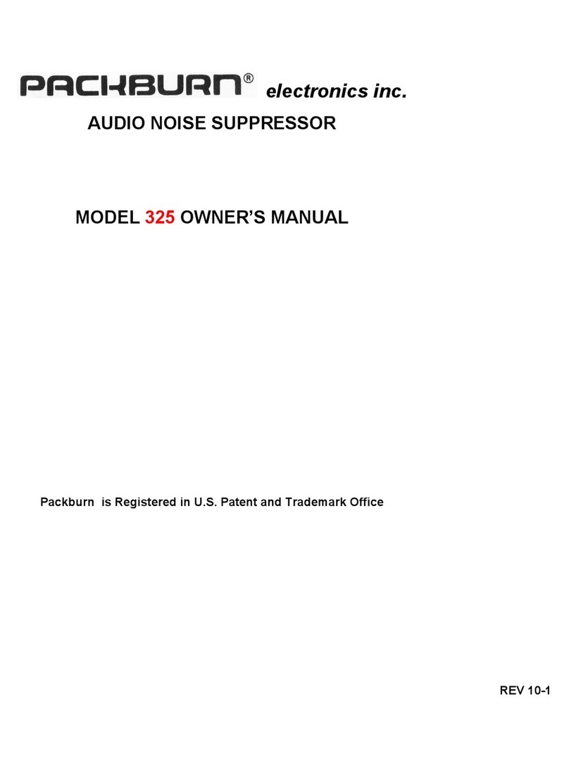 Packburn 325 Manual de usuario