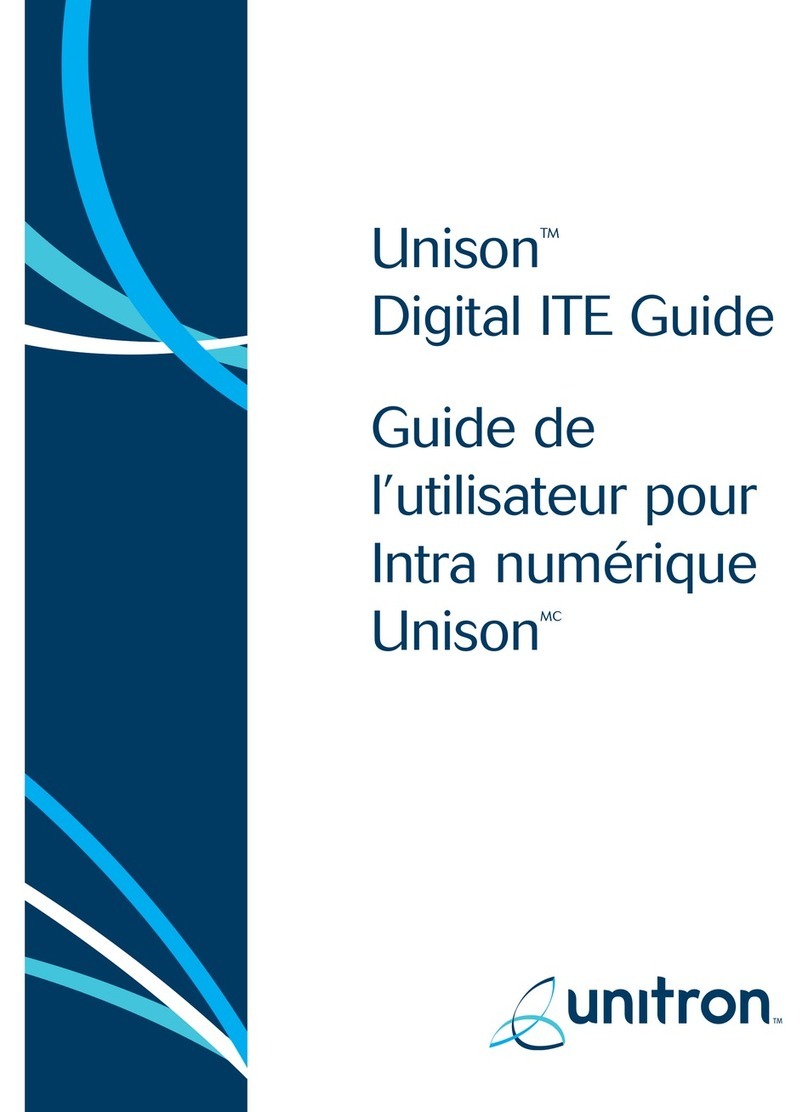 Unitron Unison Digital ITE Manual de usuario