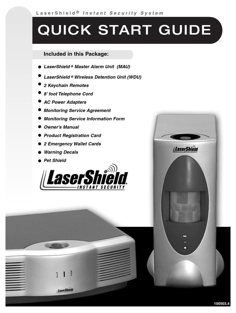 LaserShield Instant Security System Manual de usuario