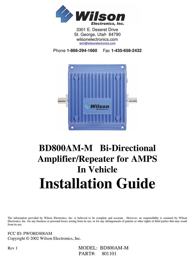 Wilson Electronics BD800AM-M Manual de usuario
