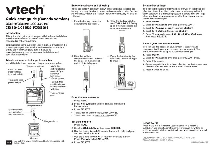 V-tech CS6529 Manual de usuario