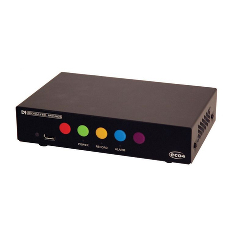 Dedicated Micros Eco4 Series Instrucciones de funcionamiento originales