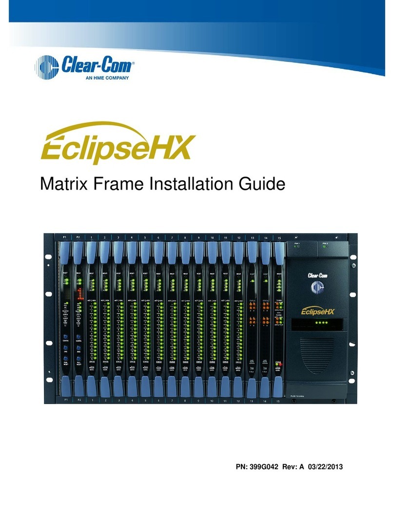 Clear-Com EclipseHX Manual de usuario