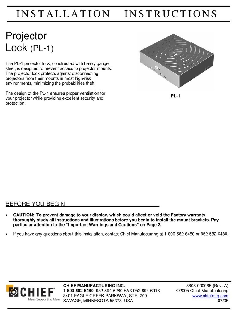 CHIEF PL-1 Manual de usuario CHIEF PL-1 Manual de usuario