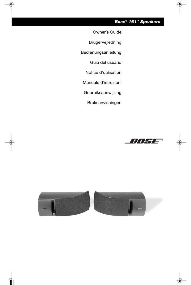 Bose 161 Guía de inicio rápido