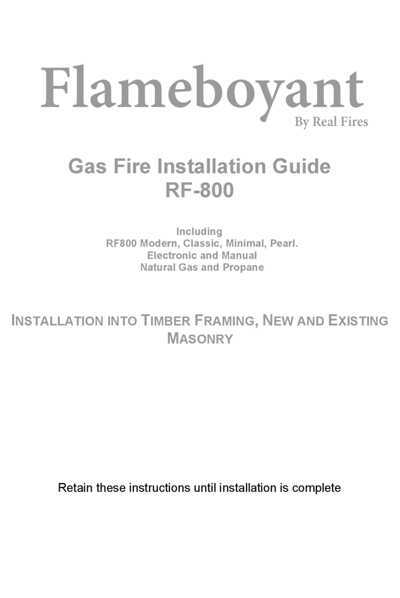 Real Fires RF800M(N/P) Modern Manual de usuario