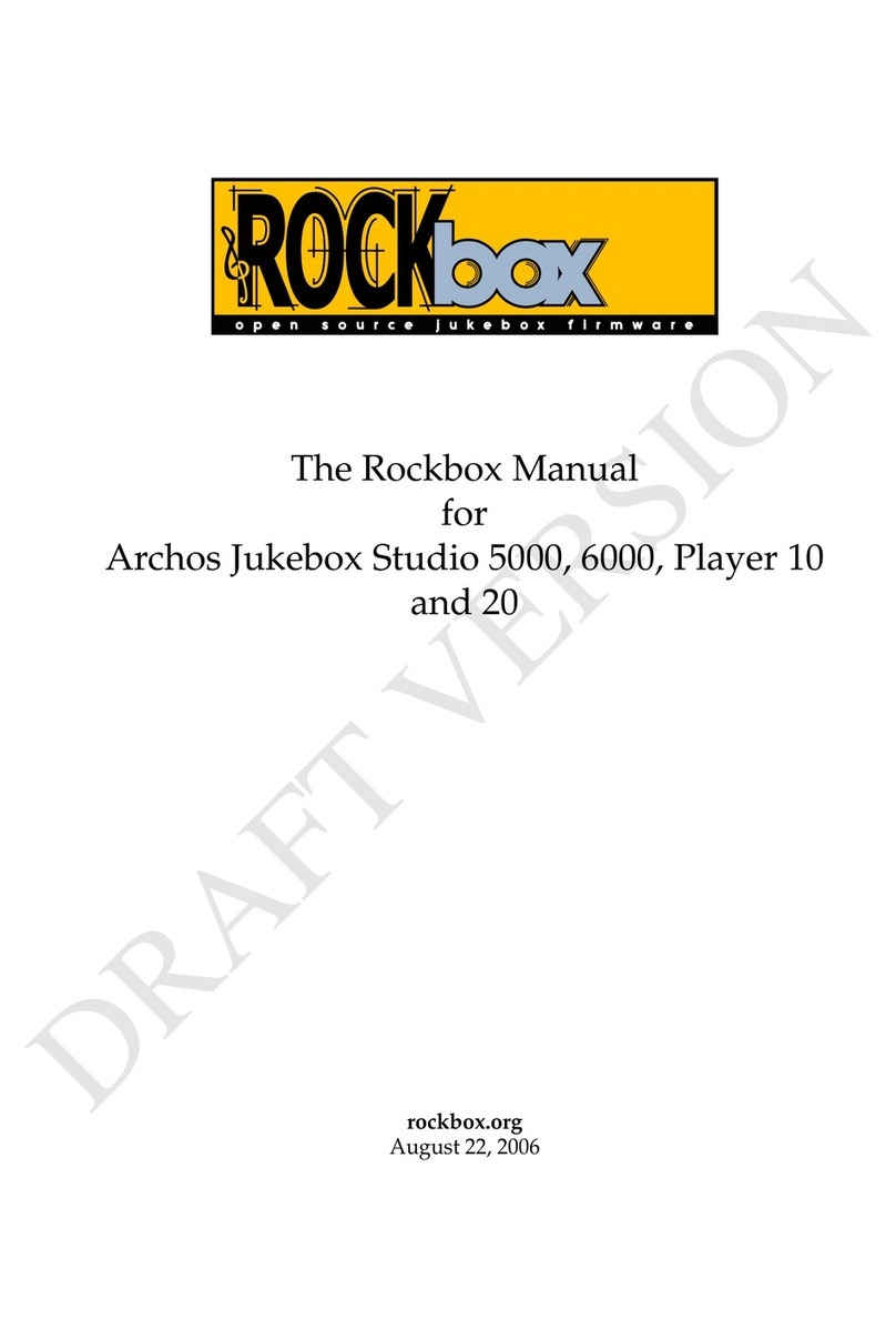 Rockbox Archos Jukebox Studio 5000 Manual de usuario