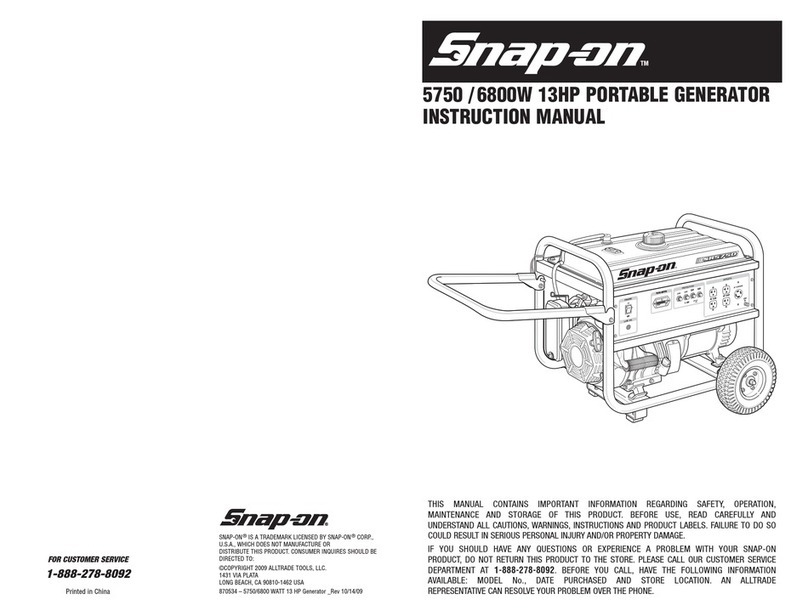 Snap-On 5750 Manual de usuario