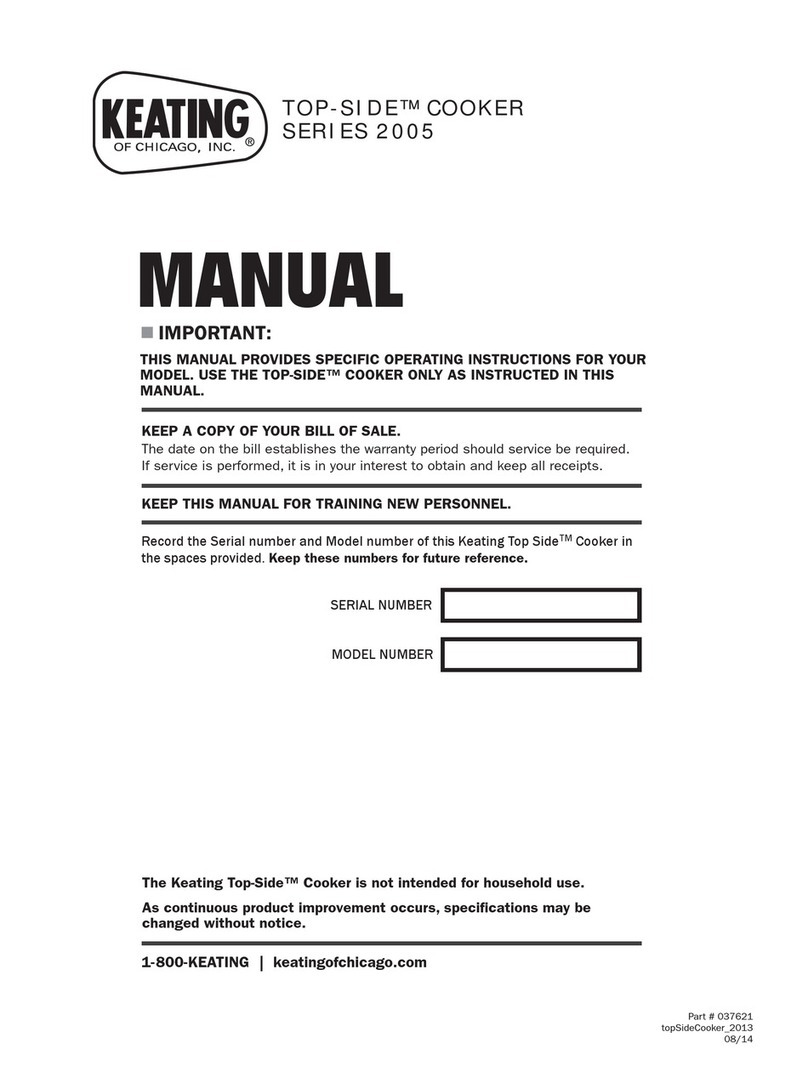 Keating Of Chicago SERIES 2005 Manual de usuario Keating Of Chicago SERIES 2005 Manual de usuario