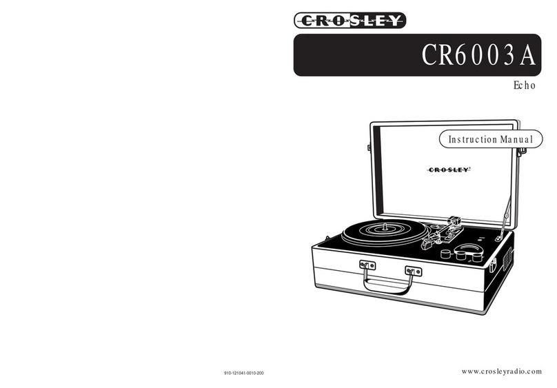 Crosley CR6003A Echo Manual de usuario