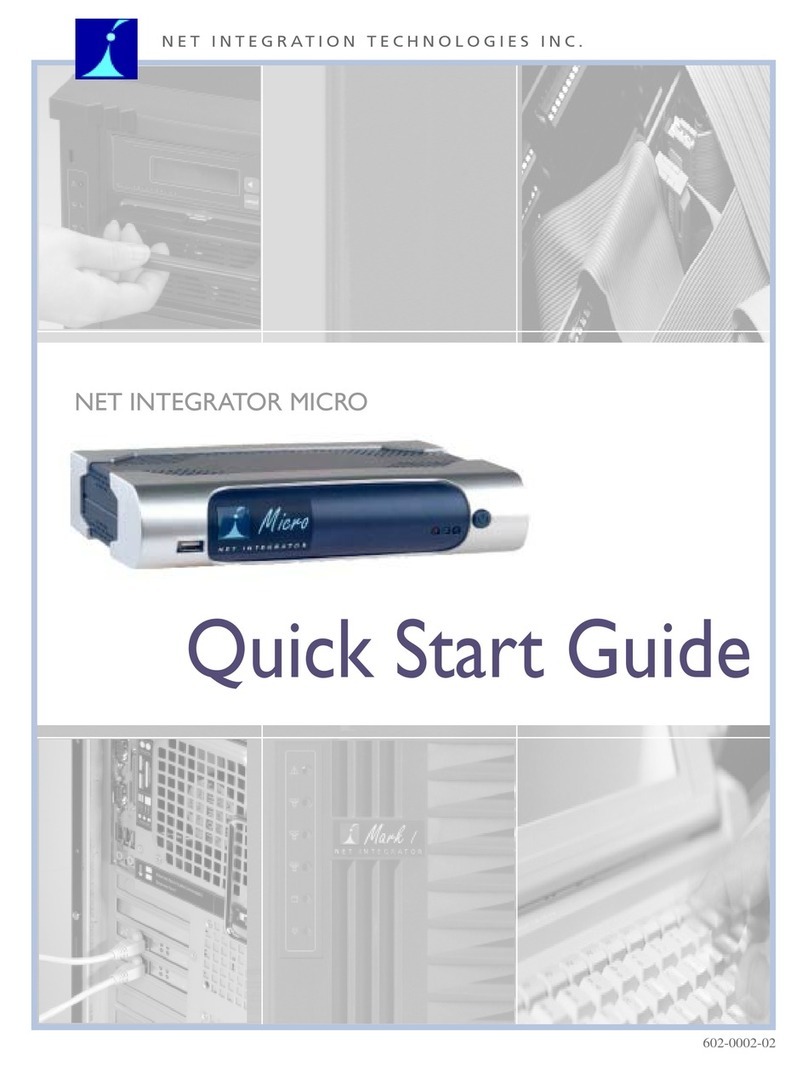 NET INTEGRATION MICRO Manual de usuario