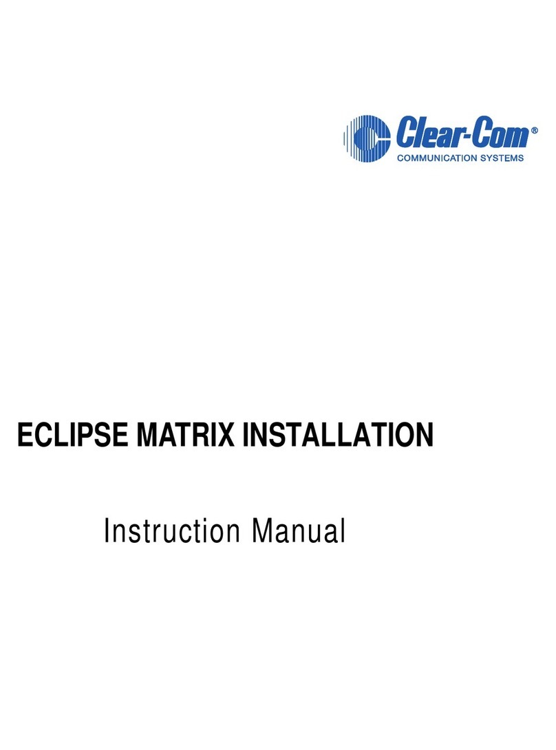 Clear-Com ECLIPSE MATRIX Manual de usuario