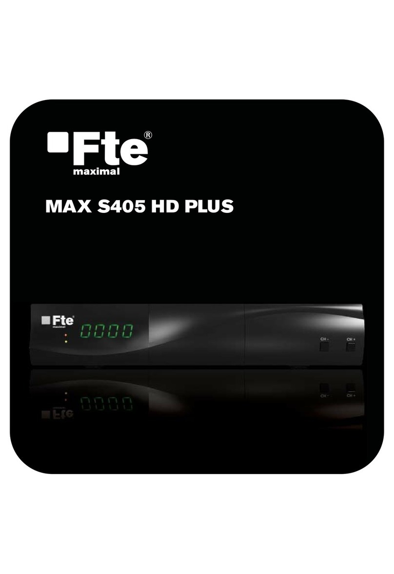 FTE Maximal MAX S405 HD PLUS Manual de usuario