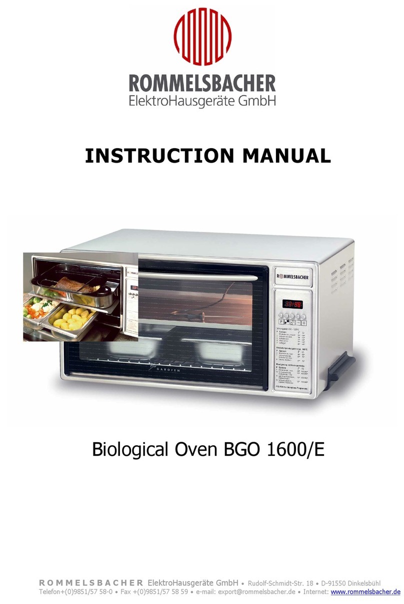 Rommelsbacher BGO 1600/E Manual de usuario