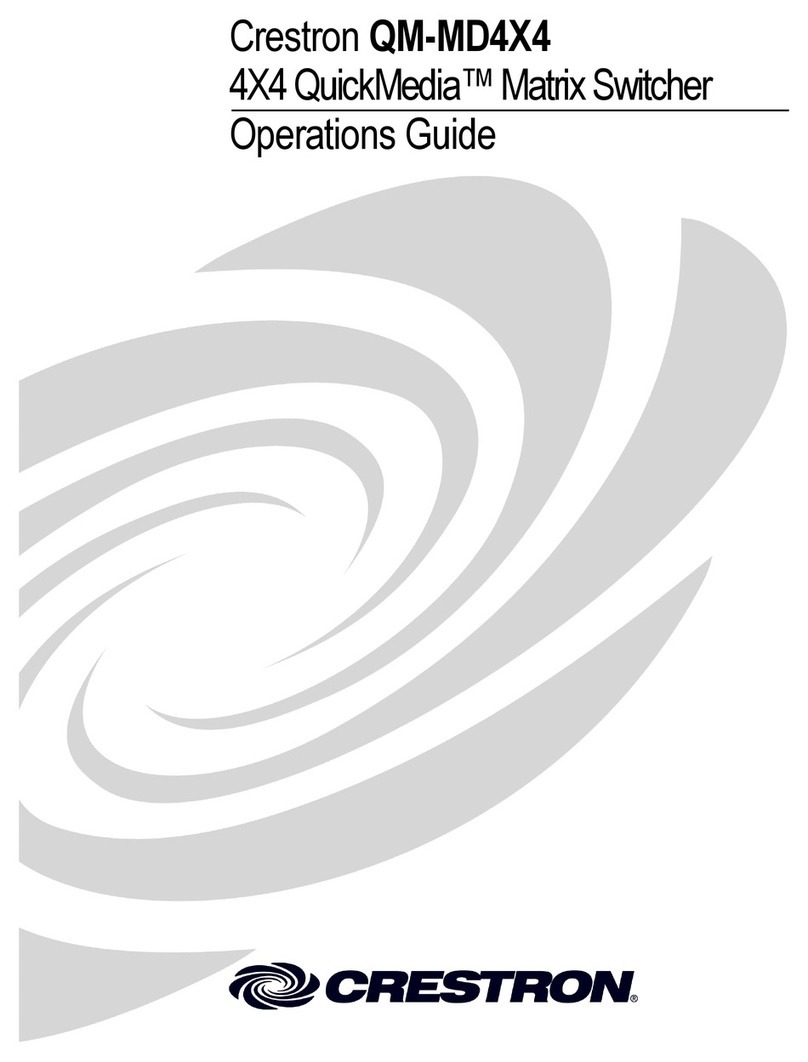 Crestron QuickMedia QM-MD4X4 Manual de usuario