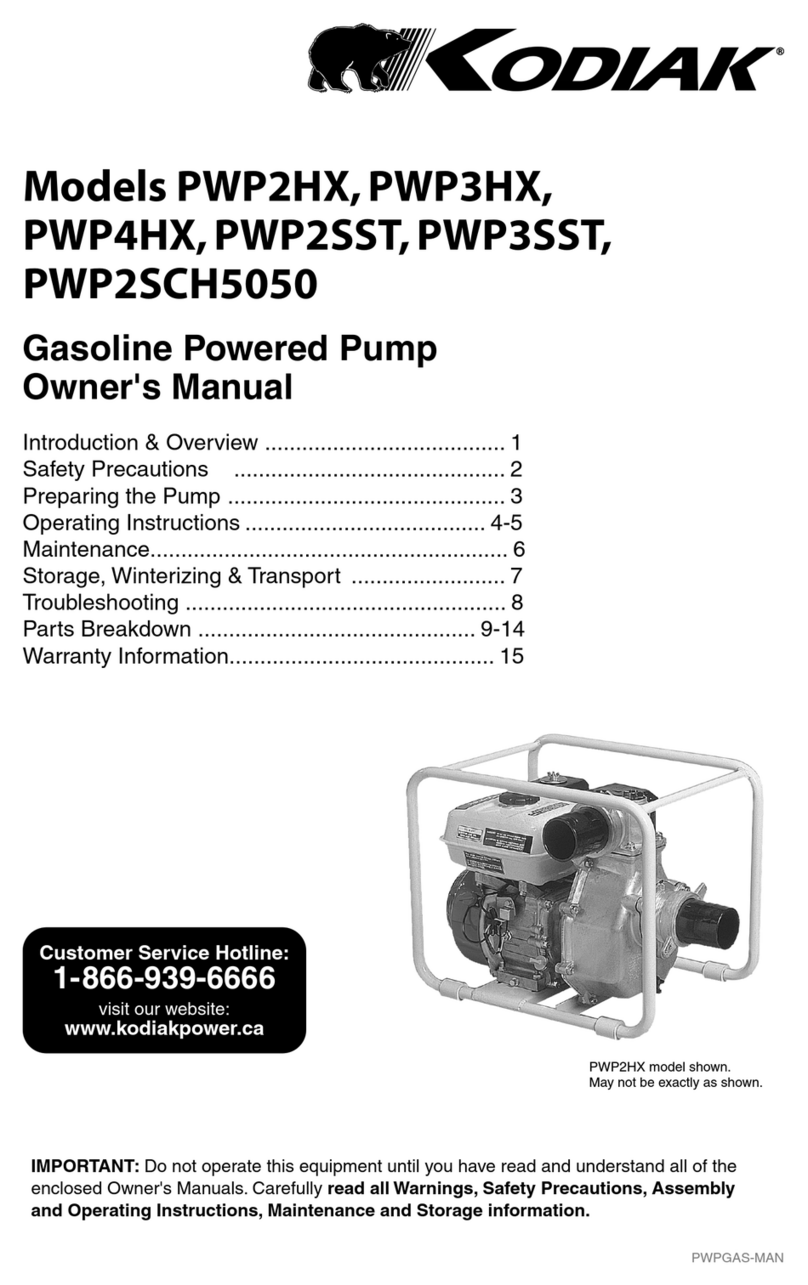 Kodiak PWP2HX Manual de usuario