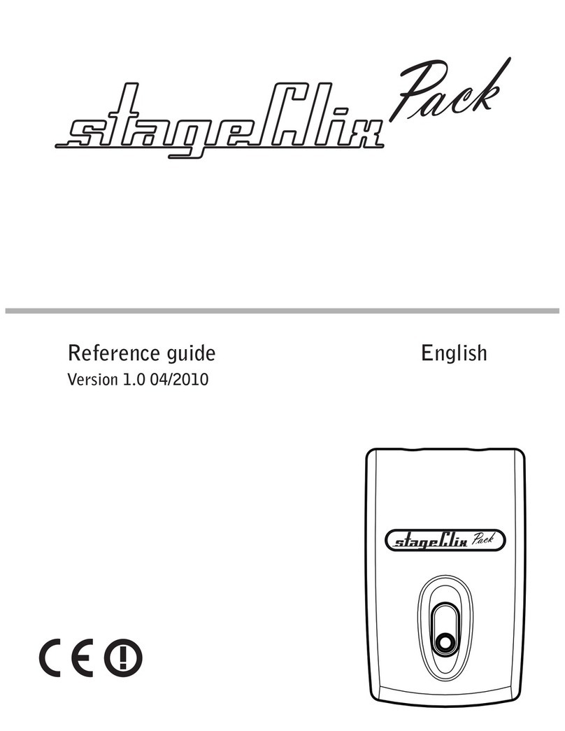 stageClix Pack transmitter Manual de usuario