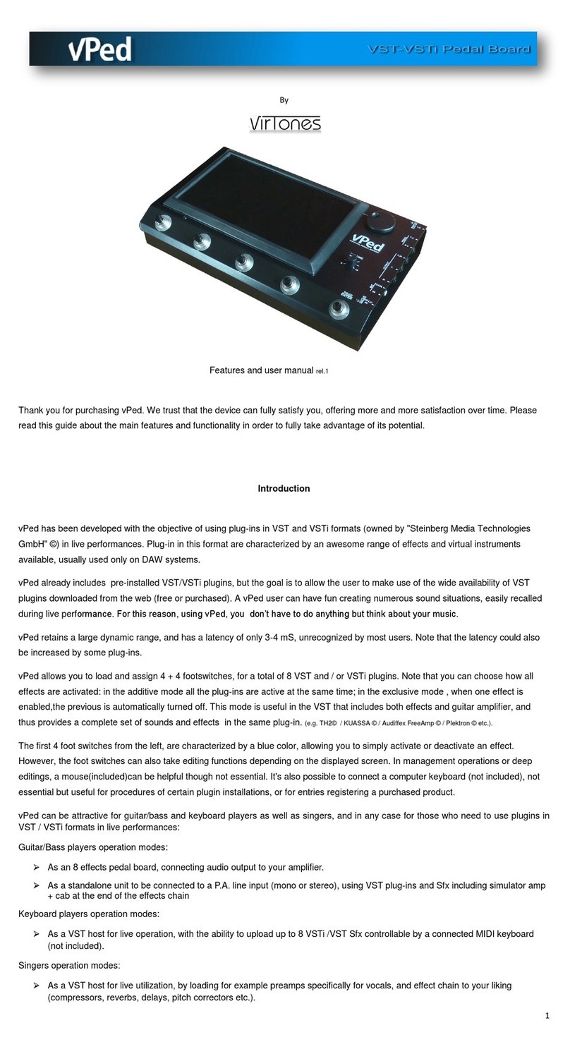 vPed VST-VSTi Manual de usuario