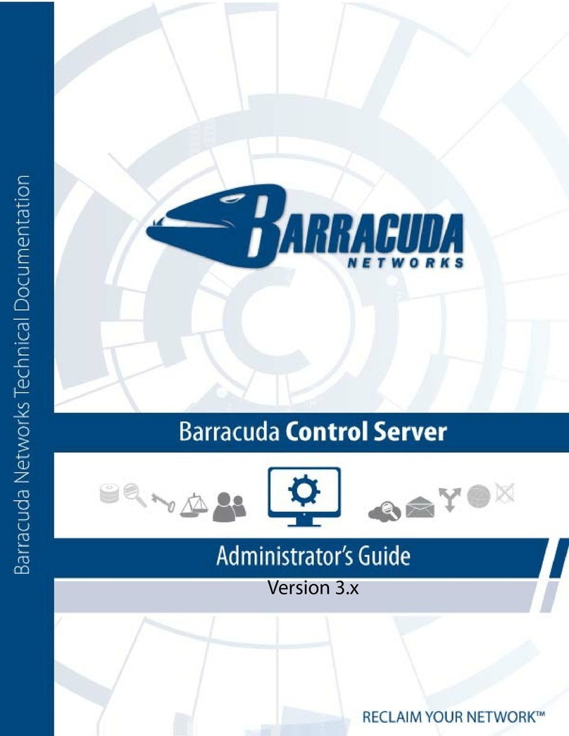 Barracuda Control Server Manual de servicio