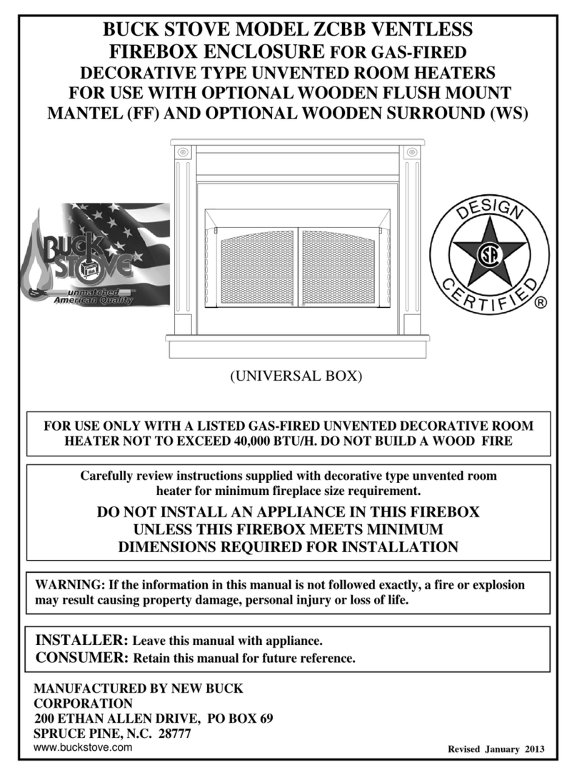 BuckMaster ZCBB VENTLESS Manual de usuario
