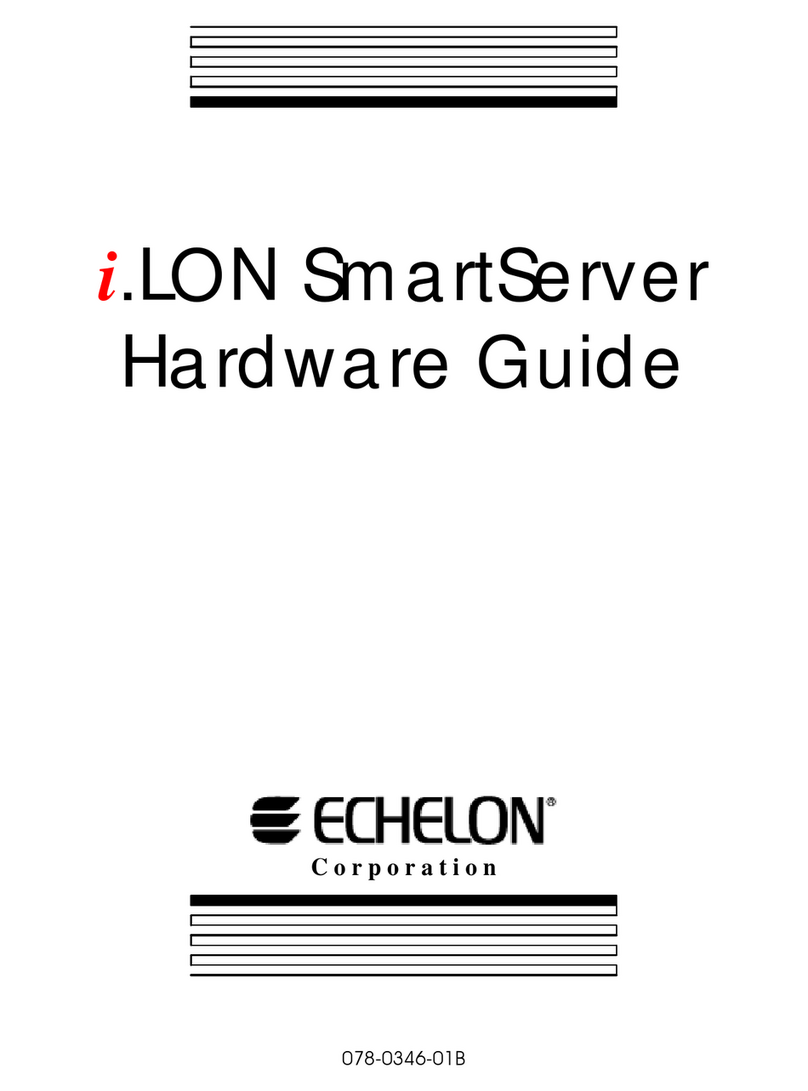 Echelon i.LON SmartServer Instrucciones de instalación Echelon i.LON SmartServer Instrucciones de instalación