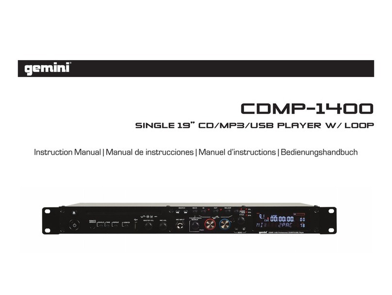 Gemini COMP-1400 Manual de usuario
