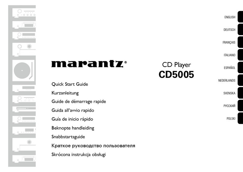 Marantz CD5005 Manual de usuario