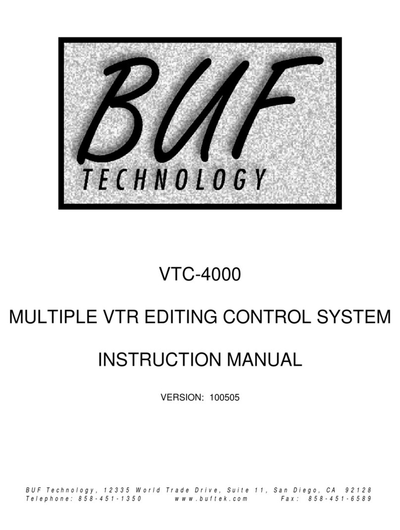 Buf Technology VTC-4000 Manual de usuario