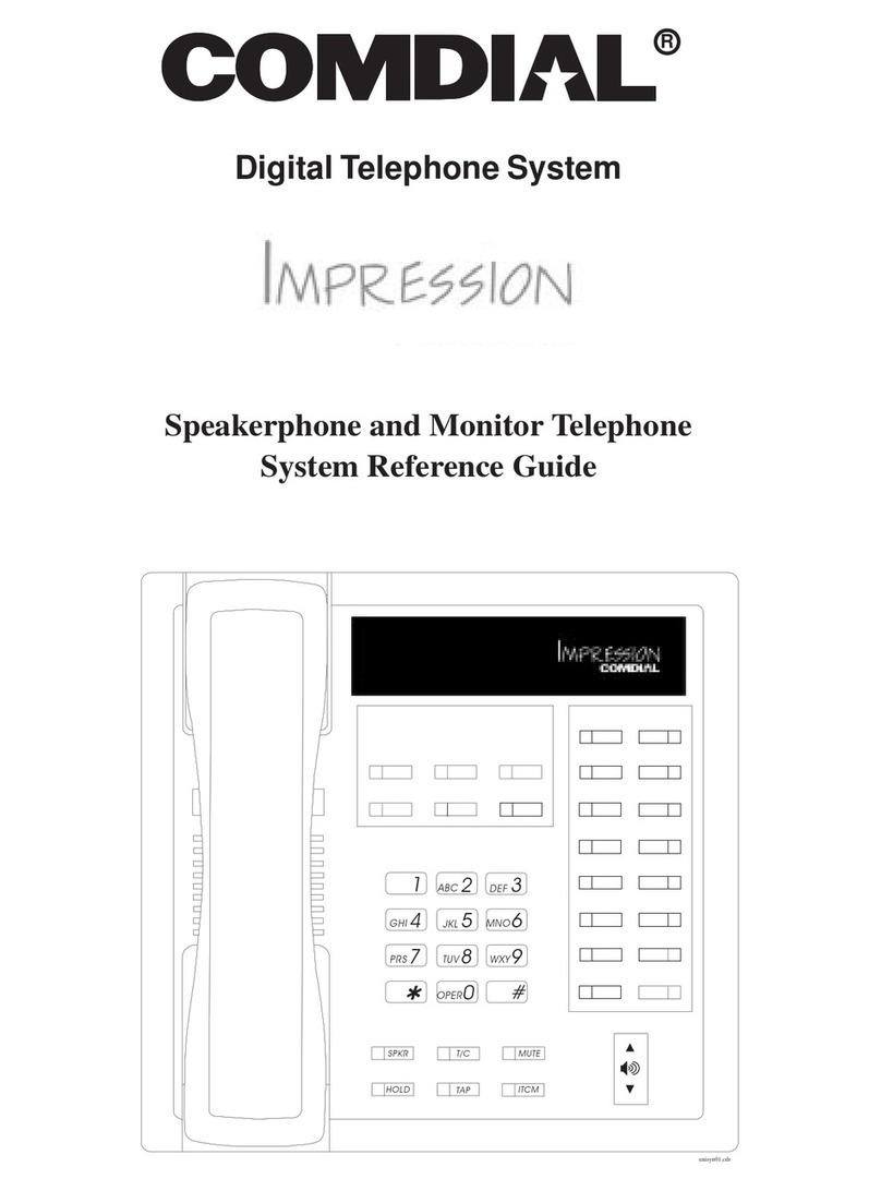 Comdial Impression Manual de usuario