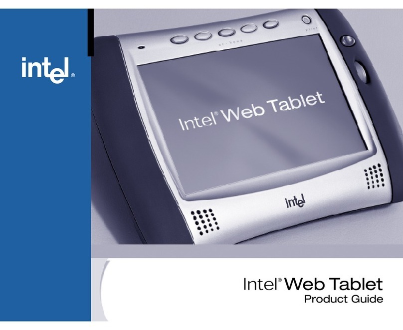 Intel Web Tablet Manual de usuario