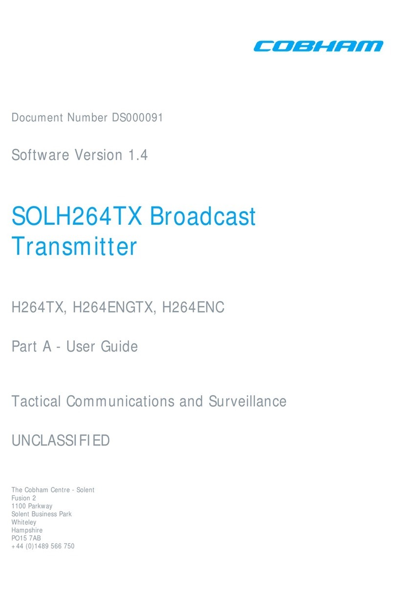 COBHAM SOLH264TX Manual de usuario