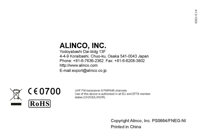 Alinco DJ-A446 Manual de usuario